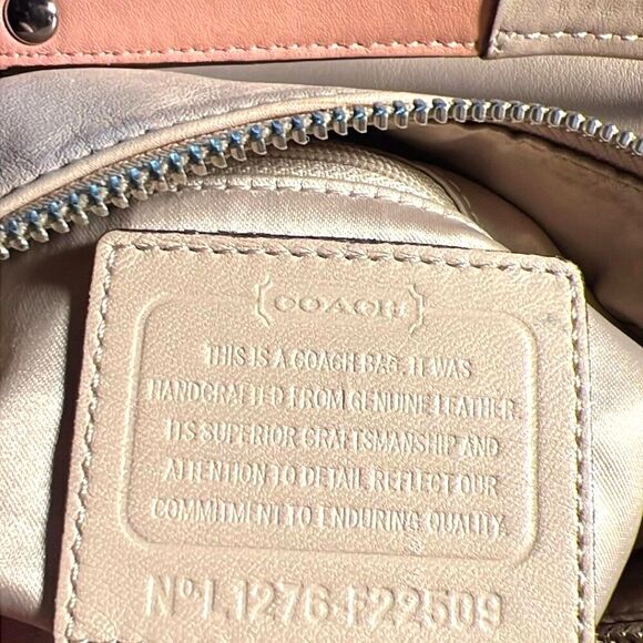 Coach Kristin Spectator Leather Hobo Crossbody Bag #F22509 - Picture 9 of 13